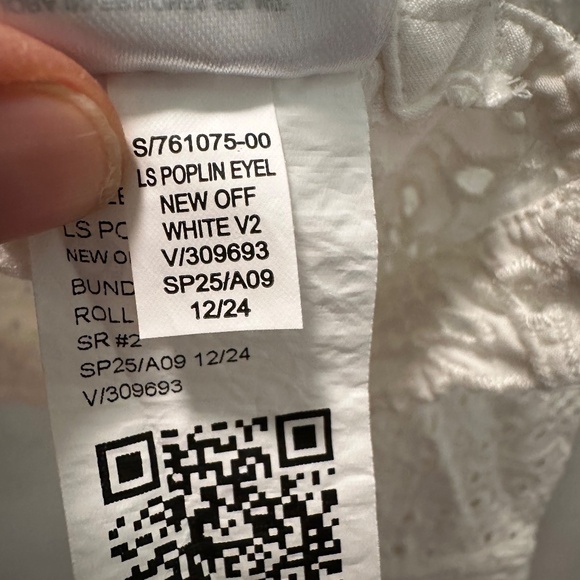 GAP Poplin Eyelet Full-Zip Pocket Shirt L Tall NWT - Picture 5 of 9